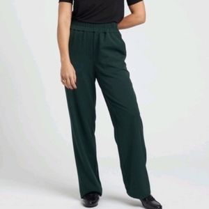 Universal Standard Eden Twill Pants Forest Green LONG LENGTH size Large